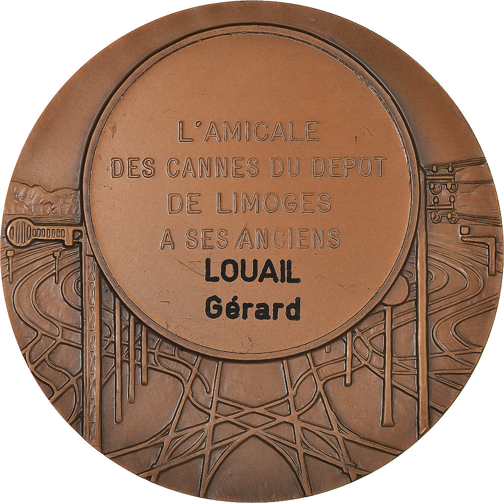 France, Medal, Amicale des Cannes du Dépôt de Limoges, Railway, 1985