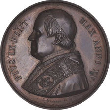 Vatican, Medal, Pie IX, Fidei Regula Eccles. Fundamentum, Bianchi, AU(55-58)