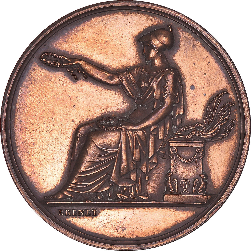 Francia, medalla, Géographie, Concours Cantonal de Montmorency, 1873, Brenet
