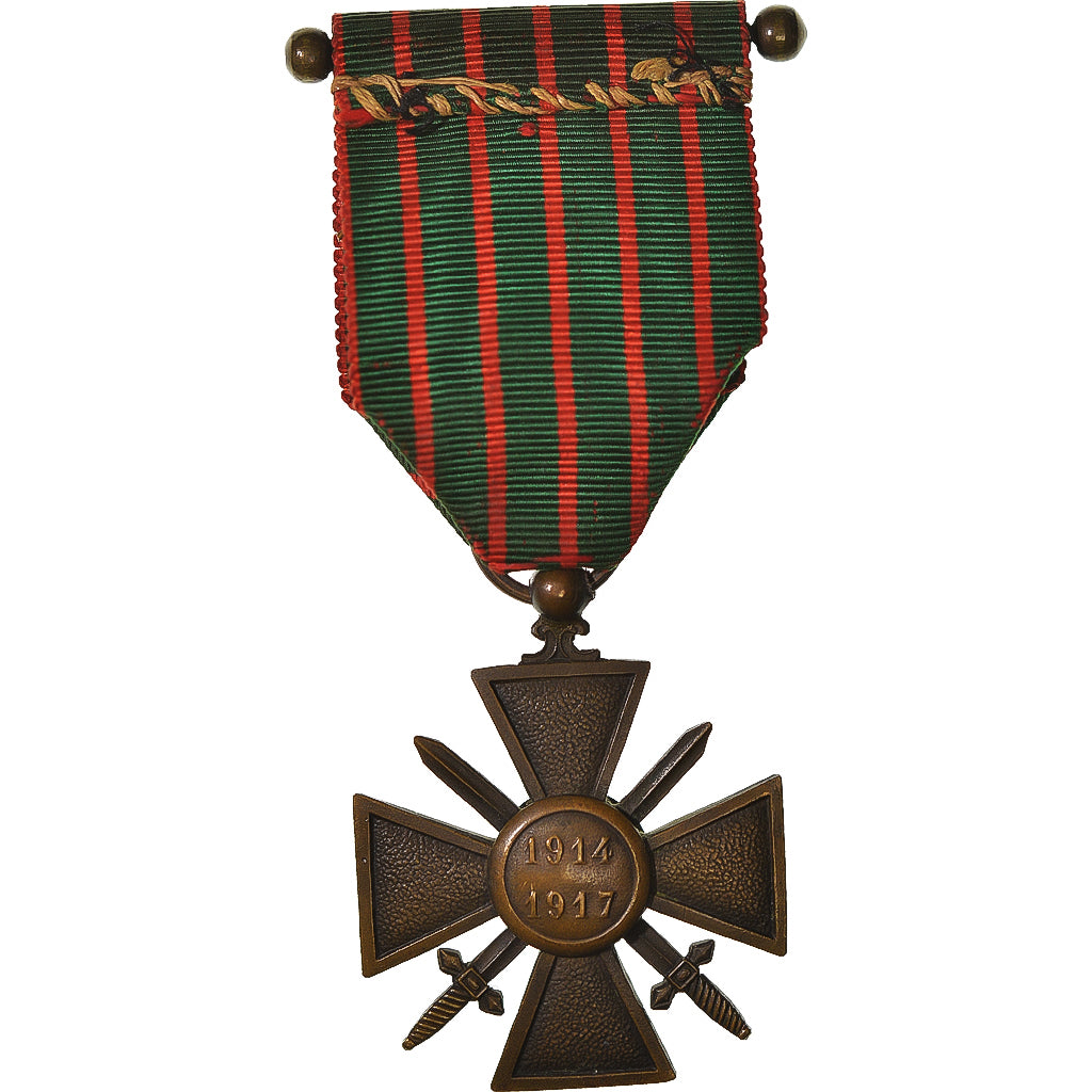França, Croix de Guerre, WAR, medalha, 1914-1917, 3 Citations, Qualidade