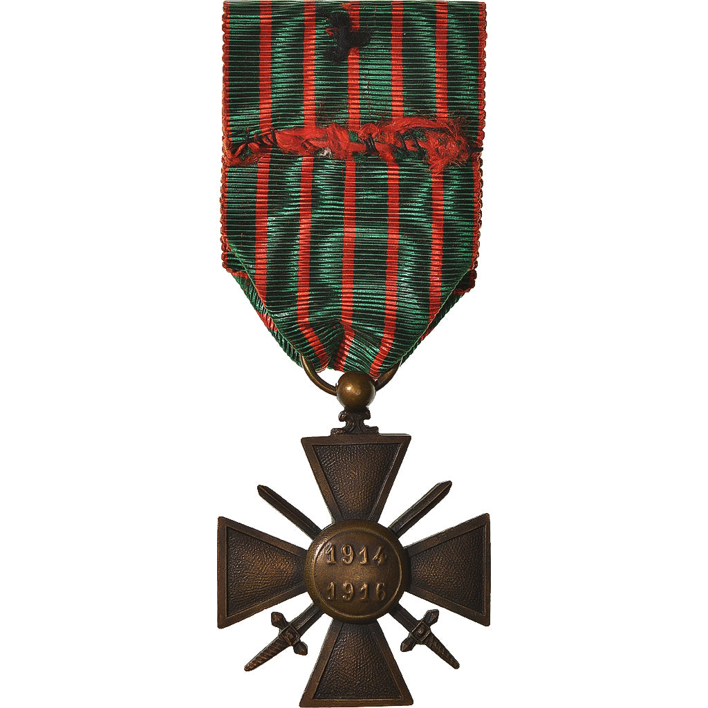 Francja, Croix de Guerre, WAR, medal, 1914-1916, 2 Citations, Doskonała