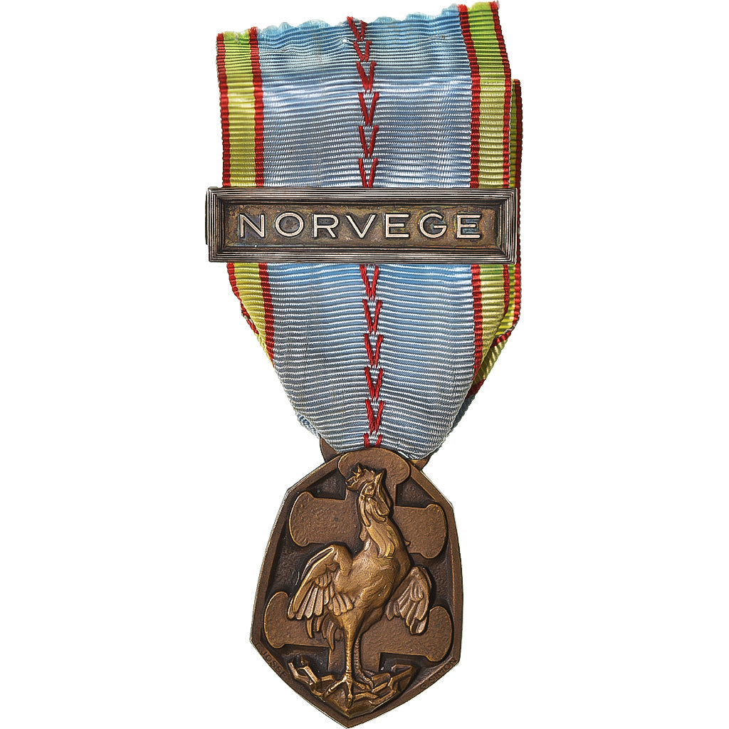 France, Libération, Norvège, WAR, Medal, 1939-1945, Excellent Quality, Simon