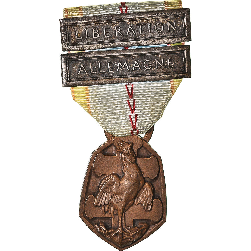 France, Libération, Allemagne, WAR, Medal, 1939-1945, Excellent Quality, Simon