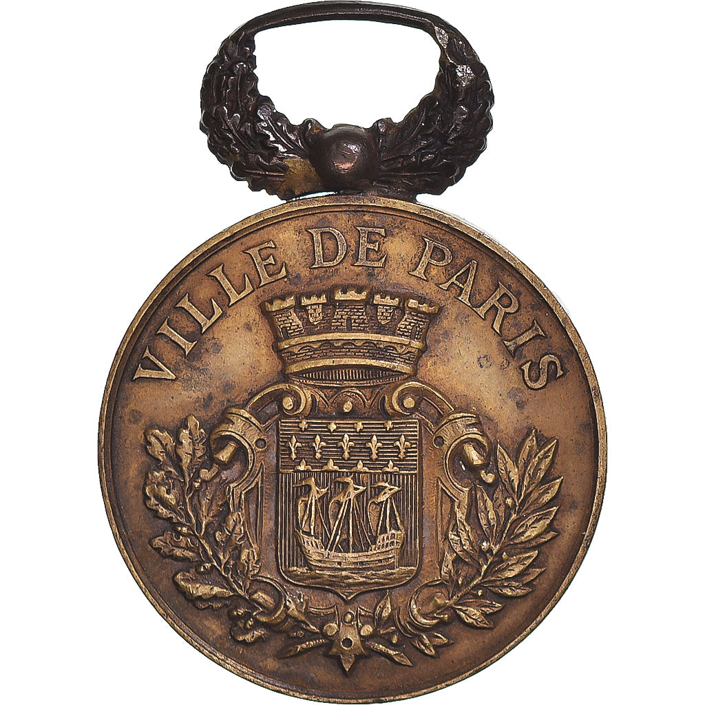 Francia, Exposition, Paris, Mariniers-Ambulanciers, medalla, 1893, Muy buen