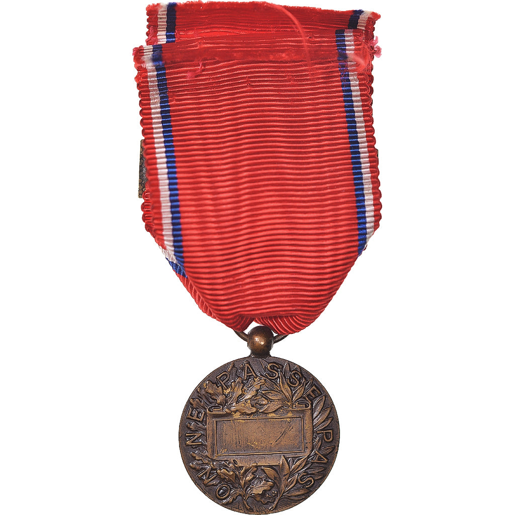 France, Verdun , On ne passe pas, WAR, Medal, 1916, Uncirculated, Bronze, 29