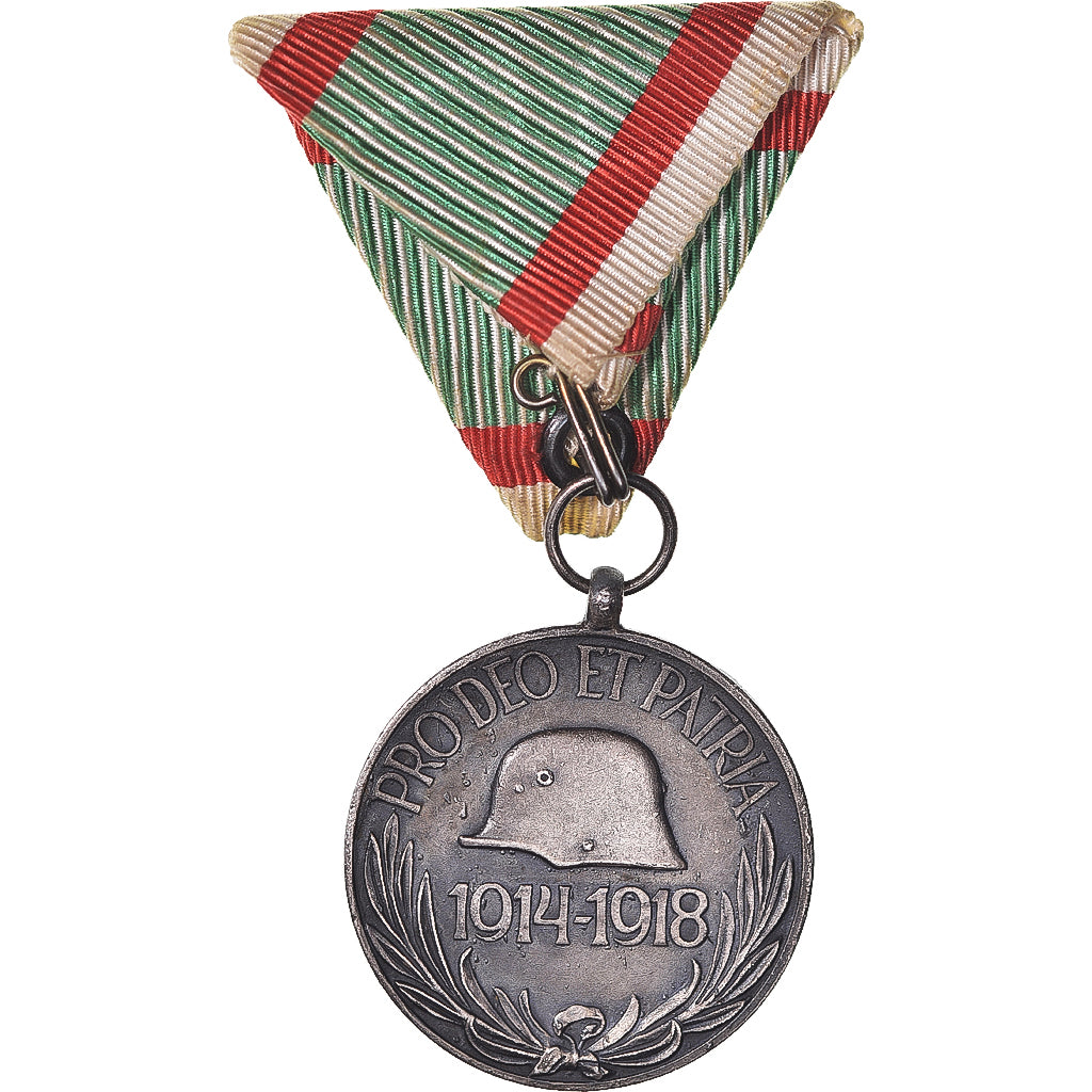 Hungría, Pro Deo et Patria, WAR, medalla, 1914-1918, Excellent Quality, Bronce