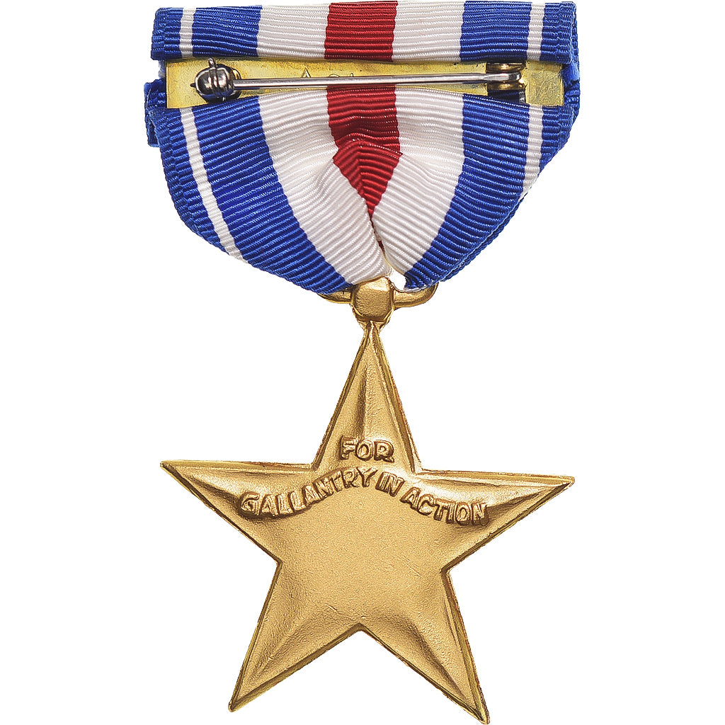 États-Unis, Silver Star, WAR, Médaille, Non circulé, Gilt Bronze, 37