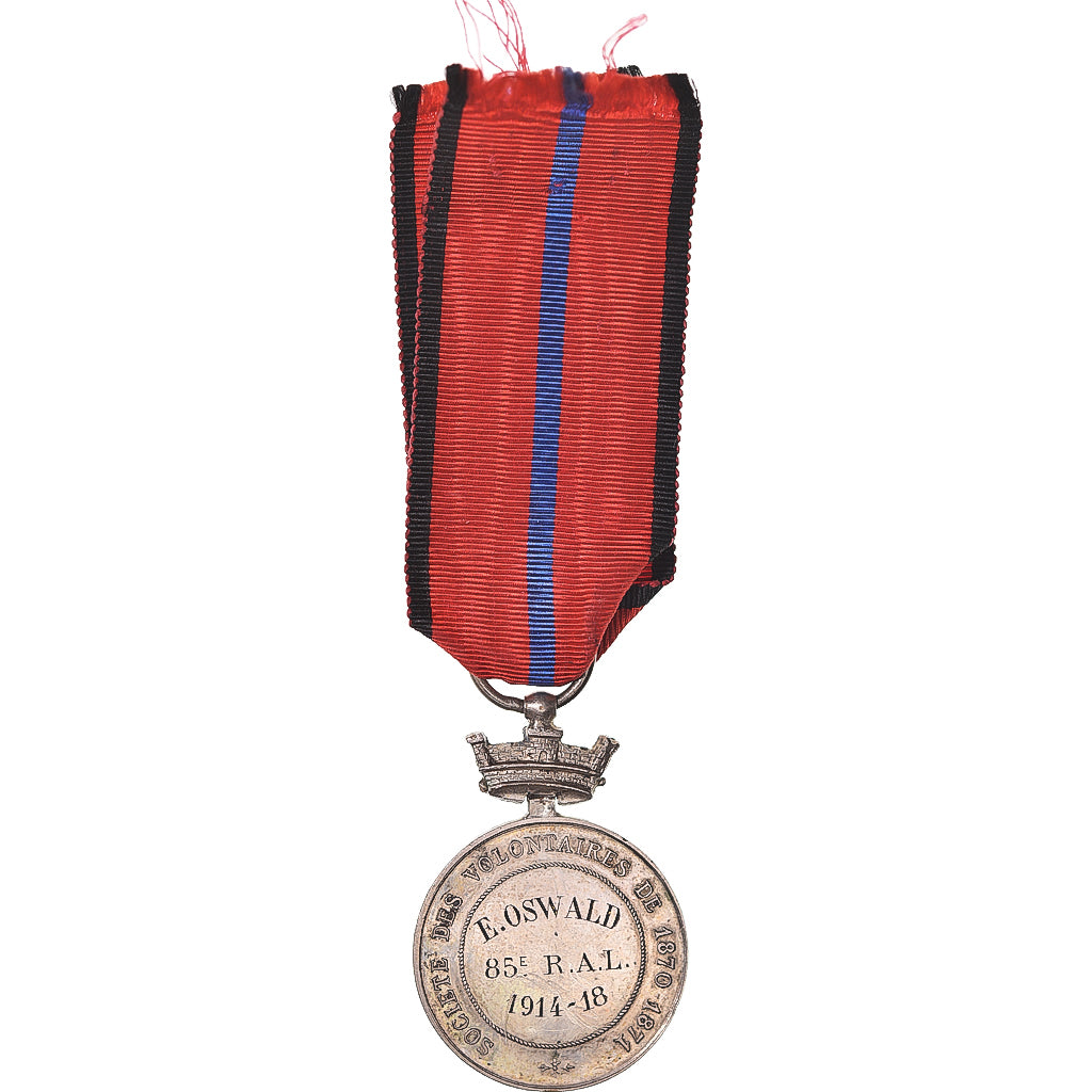France, Société des Volontaires de 1870-1871, 85ème R.A.L, WAR, Medal