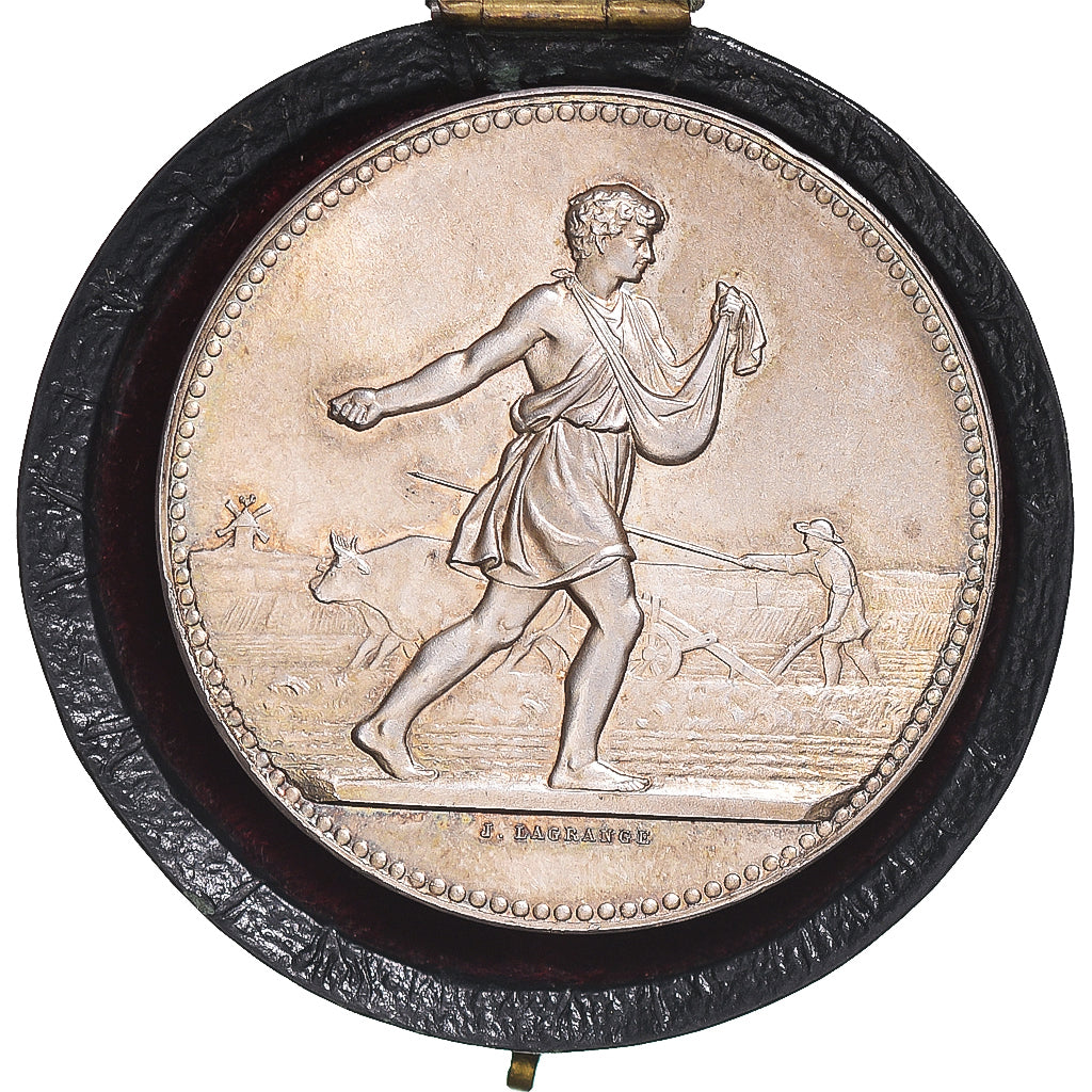 France, Medal, Société d'Agriculture d'Avesnes, Lagrange, MS(65-70), Silver