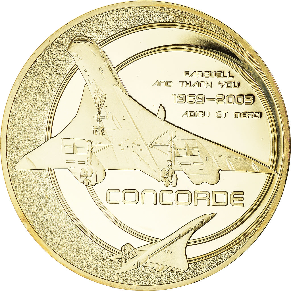 Francia, medalla, Adieu au Concorde, Dernier Vol New-York/Paris, Aviation, 2003