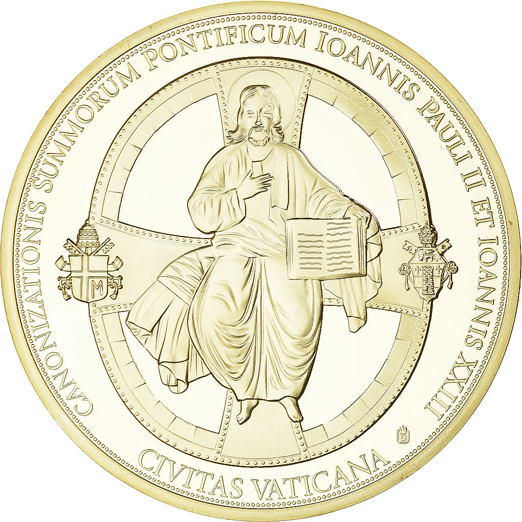Vatican, Medal, Canonisation de Jean Paul II, MS(65-70), Copper Gilt