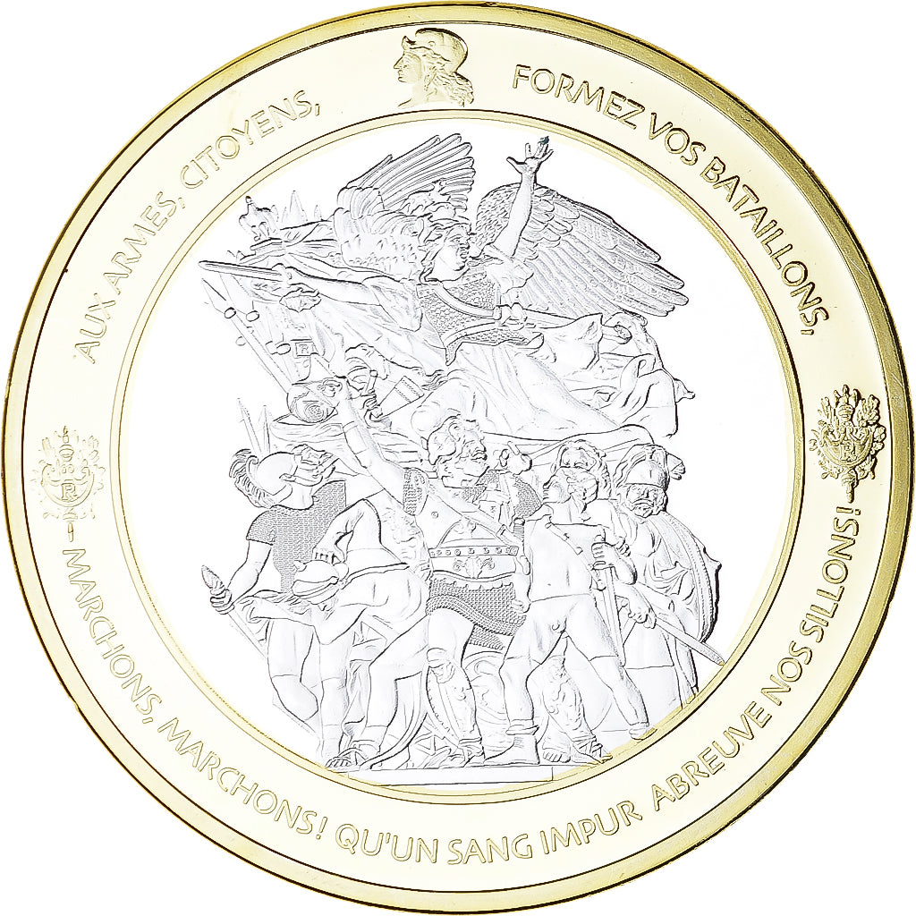 Francia, medalla, Les piliers de la République, Marianne, Politics, Society