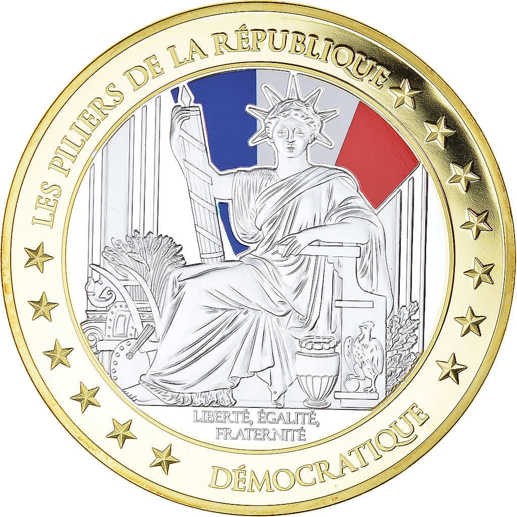 Francia, medalla, Les Piliers de la République, Démocratique, Politics, FDC