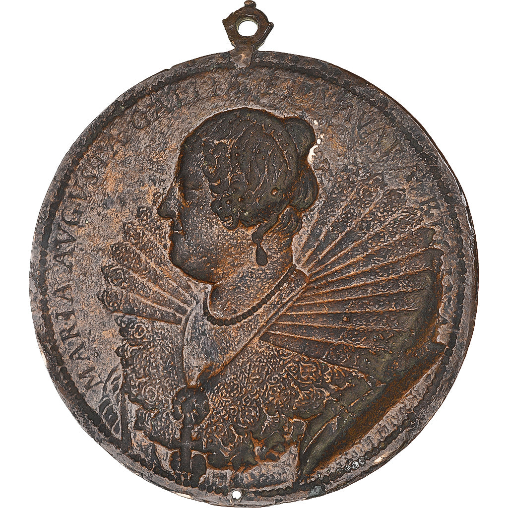 Frankrijk, Medaille, Marie de Médicis, History, G.Dupré, Fonte Uniface, ZF+