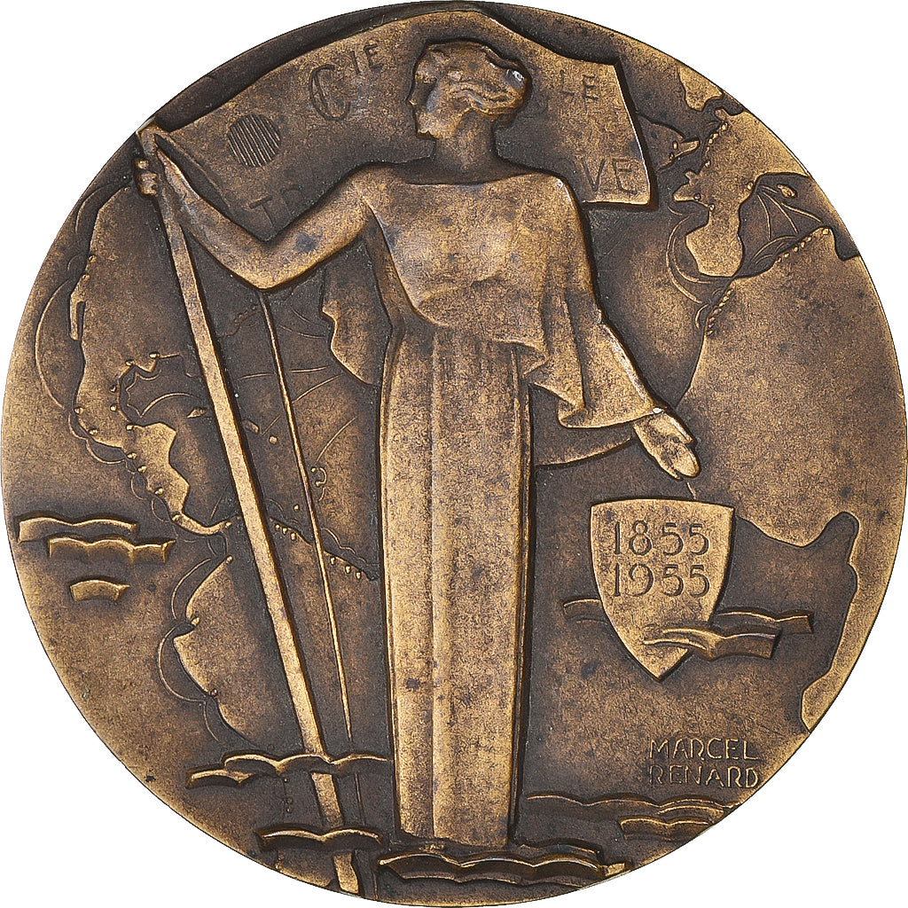 Frankreich, Medaille, Centenaire de la Compagnie générale transatlantique