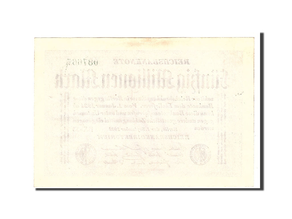 Banknote, Germany, 50 Millionen Mark, 1923, 1923-09-01, KM:109b, AU(50-53)