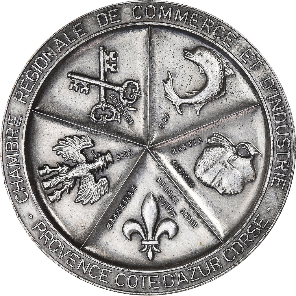 Francja, medal, Jumelage CCI de la Guyane avec CRCI Provence, Industry, 1975
