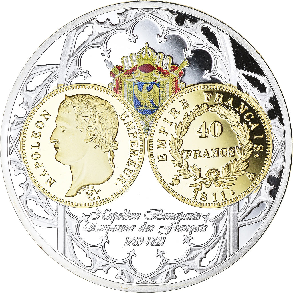 Francia, medaglia, Monarques Européens, Napoléon Bonaparte, History, FDC, Rame