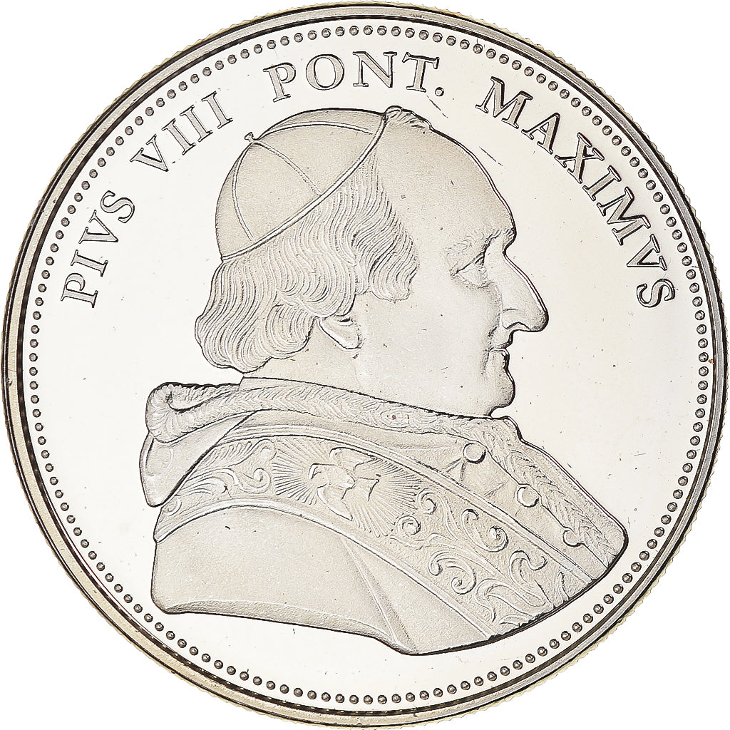 Vatican, Médaille, Le Pape Pie VIII, Religions & beliefs, FDC, Cupro-nickel