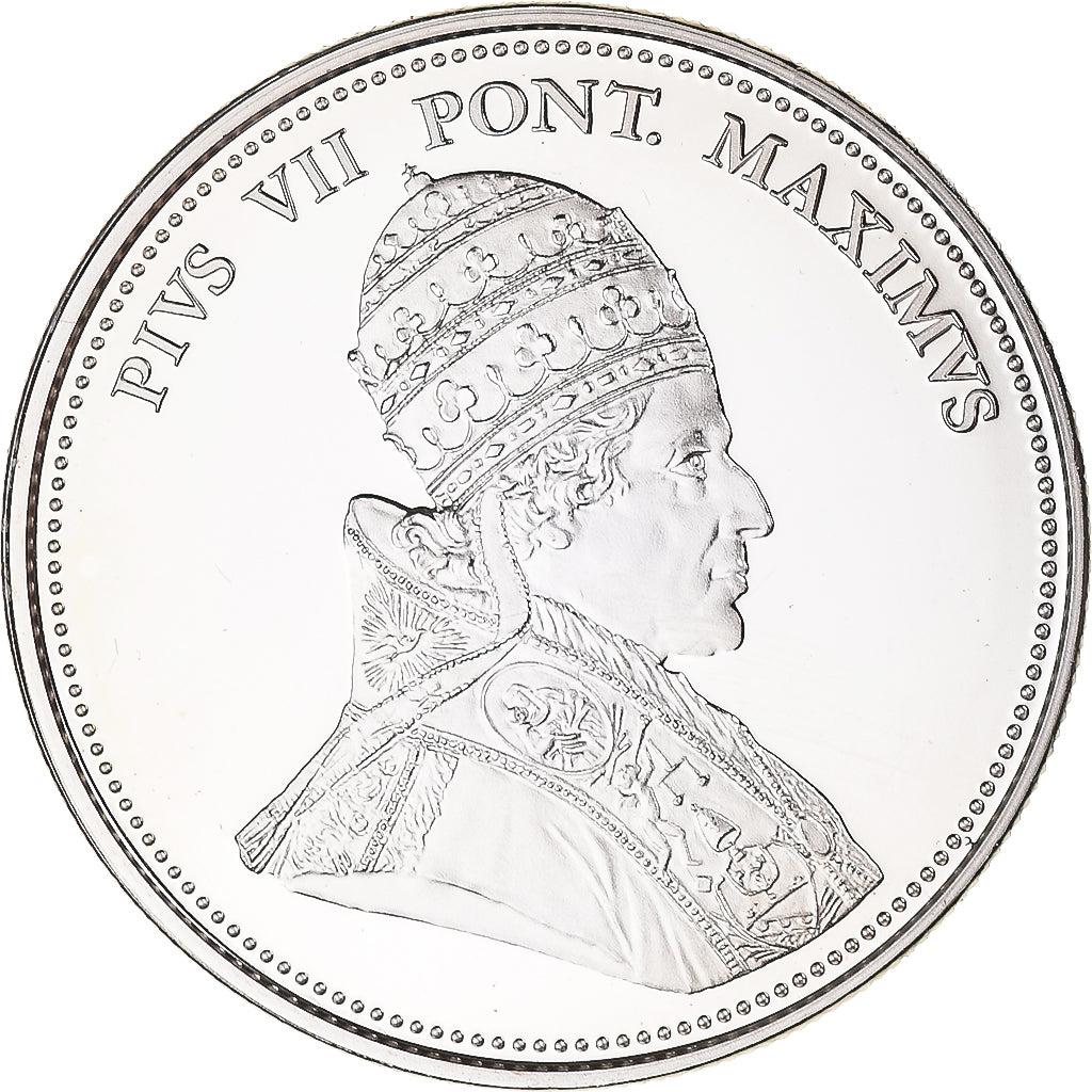 Vaticano, medalha, Le Pape Pie VII, Crenças e religiões, MS(65-70)