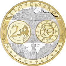 Eslováquia, medalha, L'Europe, Políticas, Sociedade, Guerra, FDC, MS(65-70)