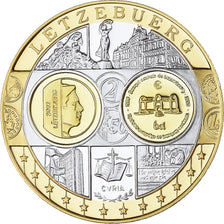 Luxemburg, Medaille, Euro, Europa, Politics, FDC, FDC, Zilver