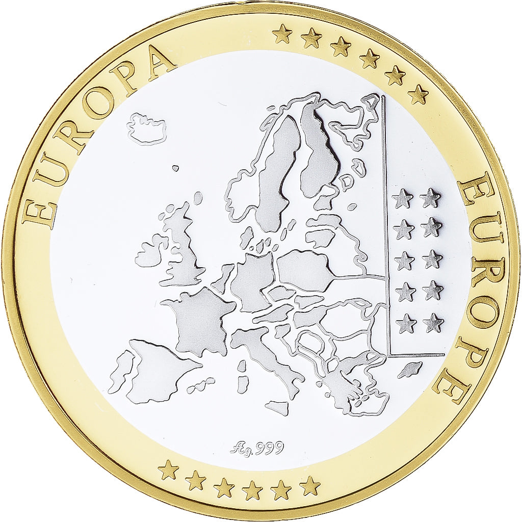 Lussemburgo, medaglia, Euro, Europa, Politics, FDC, FDC, Argento