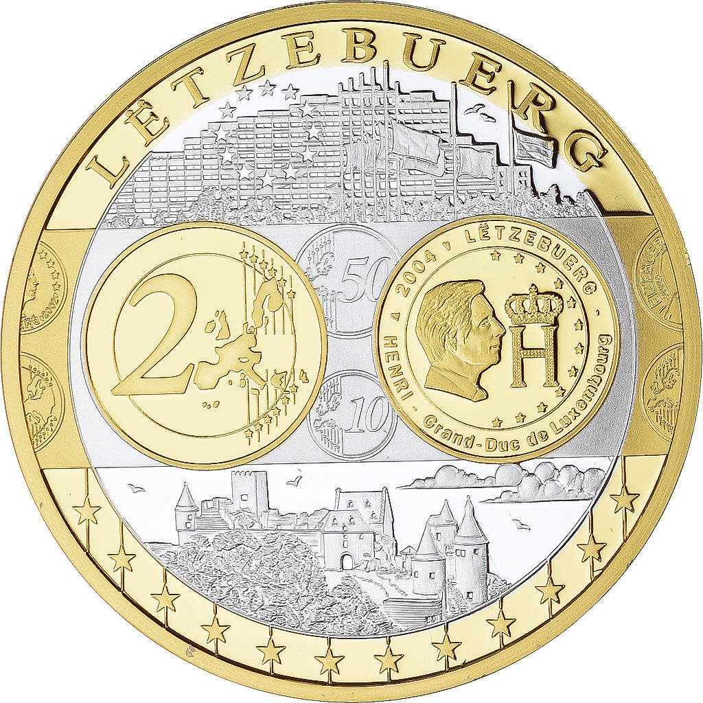 Luxembourg, Médaille, Euro, Europa, Politics, FDC, FDC, Argent
