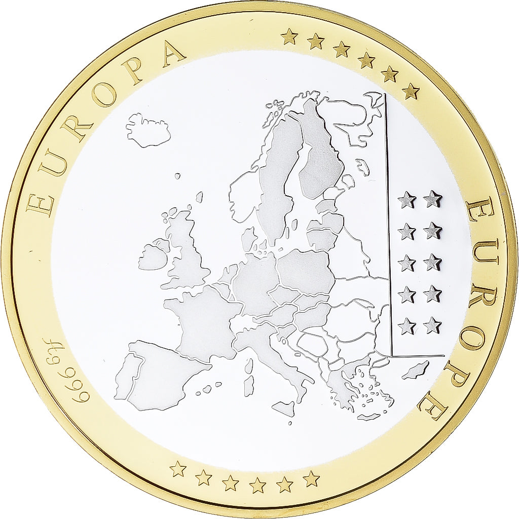 Luxembourg, Médaille, Euro, Europa, Politics, FDC, FDC, Argent
