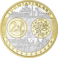 Finlande, Médaille, Euro, Europa, Politics, FDC, FDC, Argent