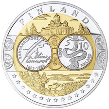 Finlande, Médaille, Euro, Europa, Politics, FDC, FDC, Argent