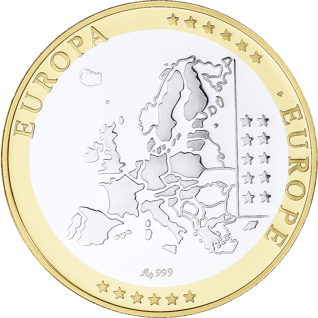 Finlande, Médaille, Euro, Europa, Politics, FDC, FDC, Argent