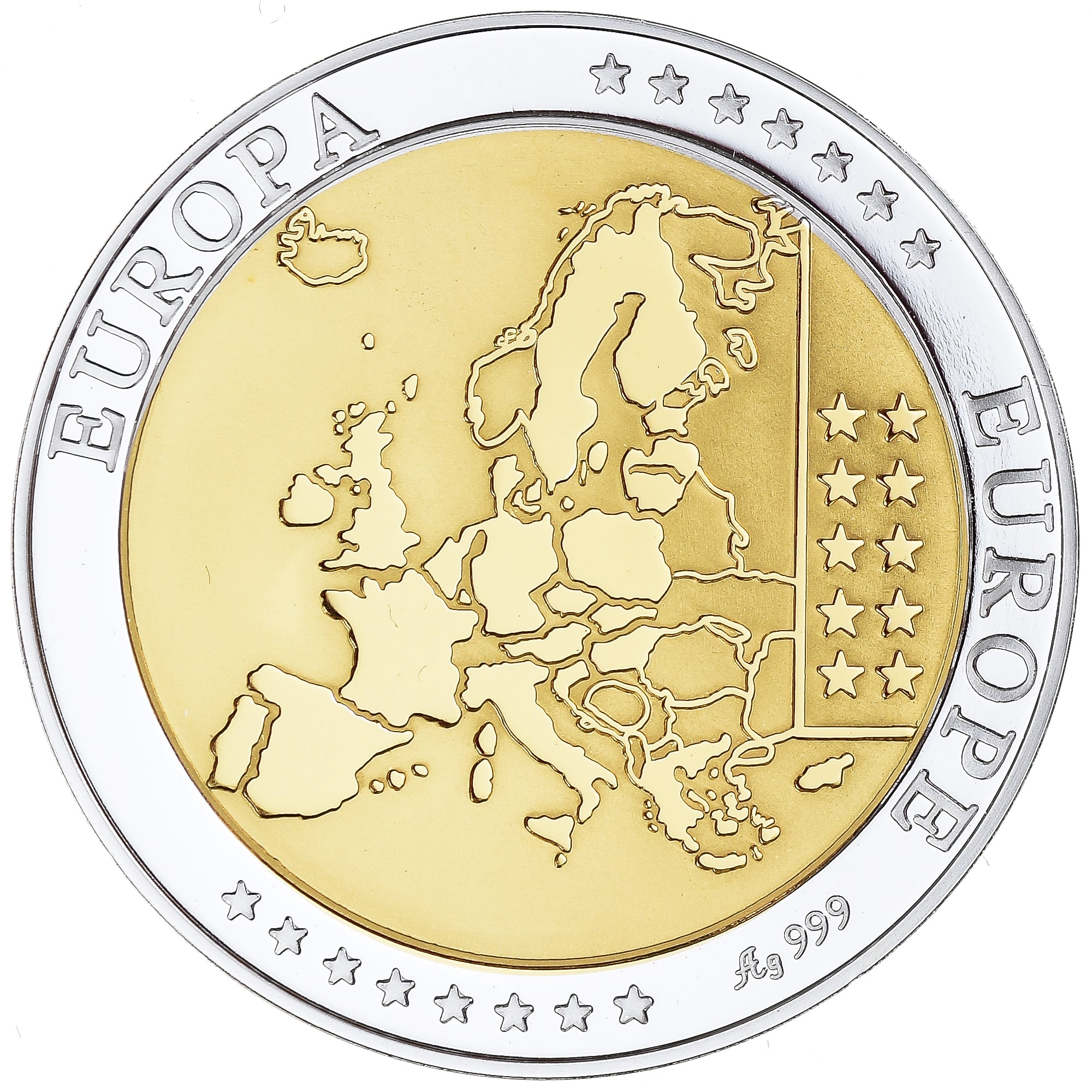 Malta, medalla, Euro, Europa, Politics, FDC, FDC, Plata