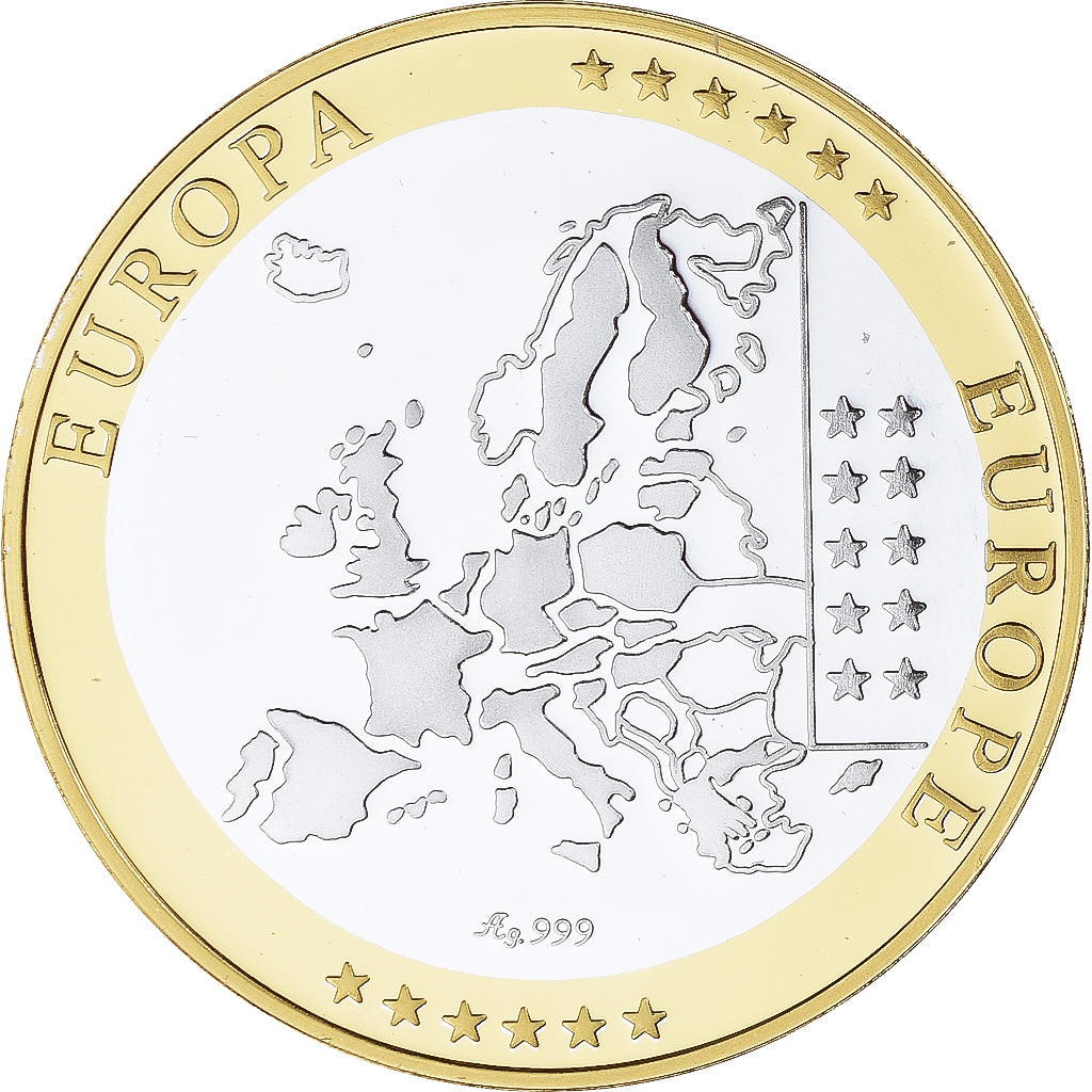 Malta, Medaille, Euro, Europa, Politics, FDC, FDC, Zilver