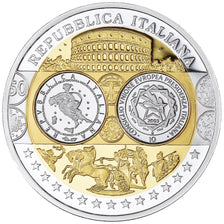 Italie, Médaille, Euro, Europa, Politics, FDC, FDC, Argent