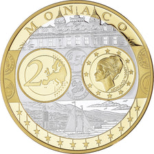 Monaco, Medal, L'Europe, Monaco, Politics, MS(65-70), Silver