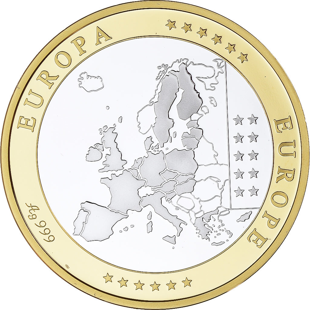 Monaco, Medal, L'Europe, Monaco, Politics, MS(65-70), Silver