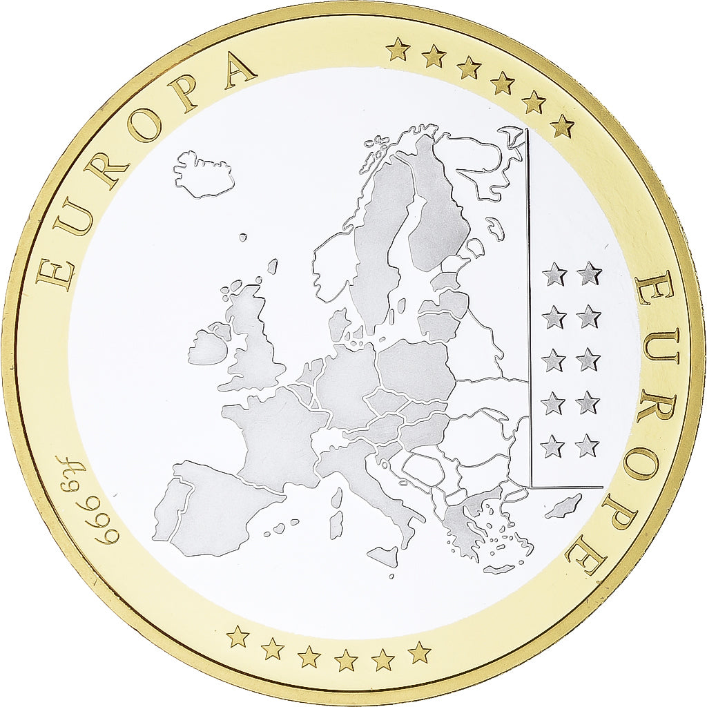 Germany, Medal, Euro, Europa, Politics, MS(65-70), Silver