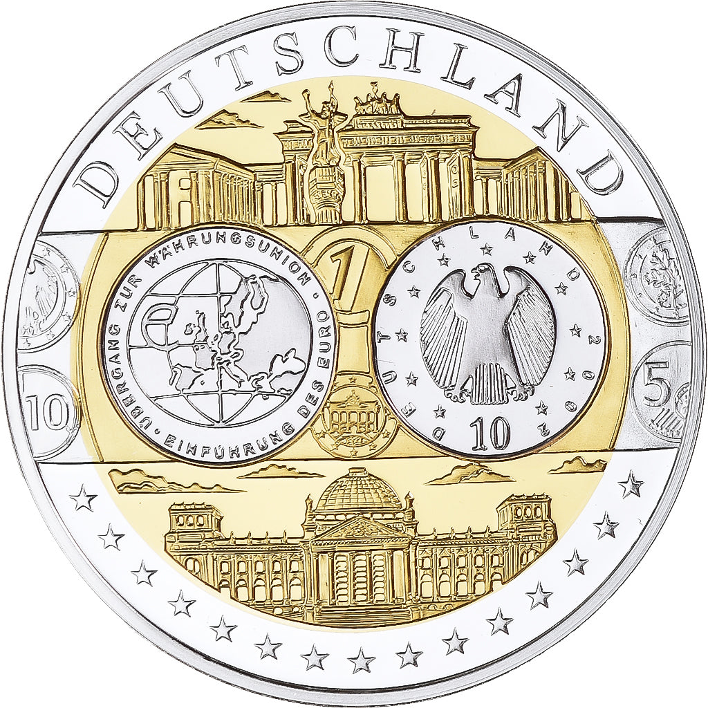 Germany, Medal, Euro, Europa, Politics, MS(65-70), Silver