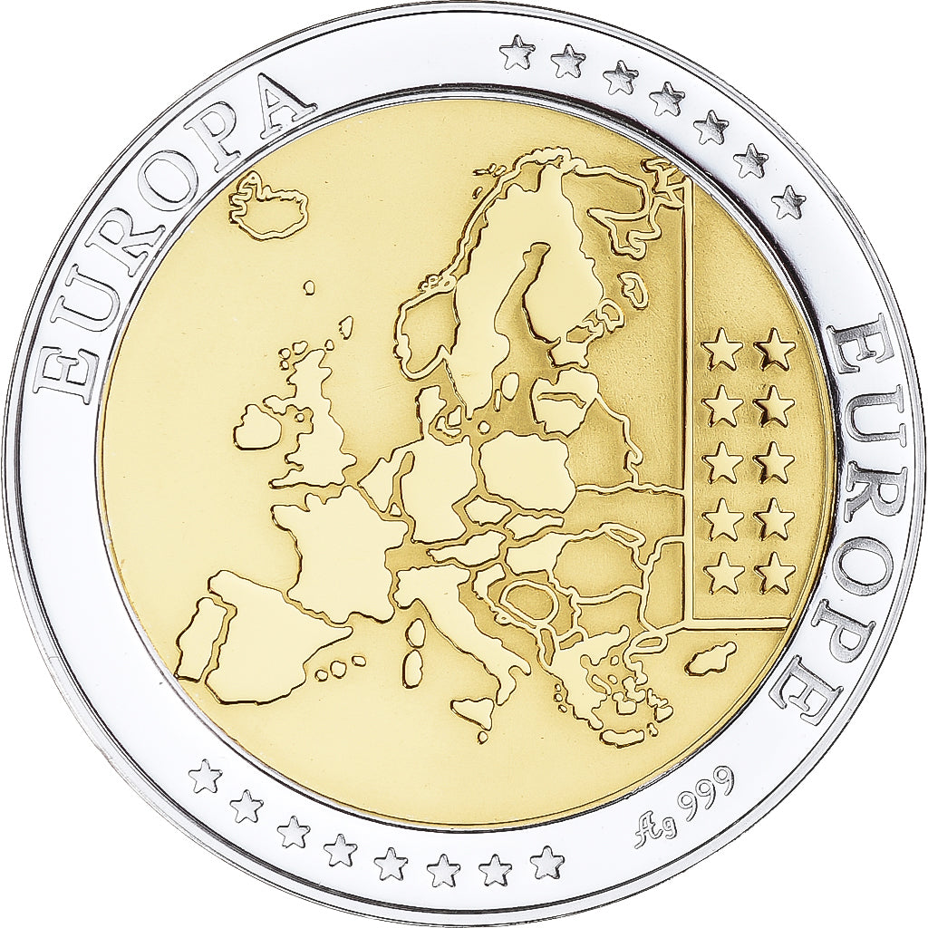 Germany, Medal, Euro, Europa, Politics, MS(65-70), Silver