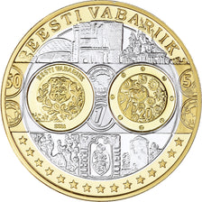 Estonie, Médaille, Euro, Europa, Politics, FDC, Argent