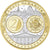 Estónia, medalha, Euro, Europa, Politics, MS(65-70), Prata
