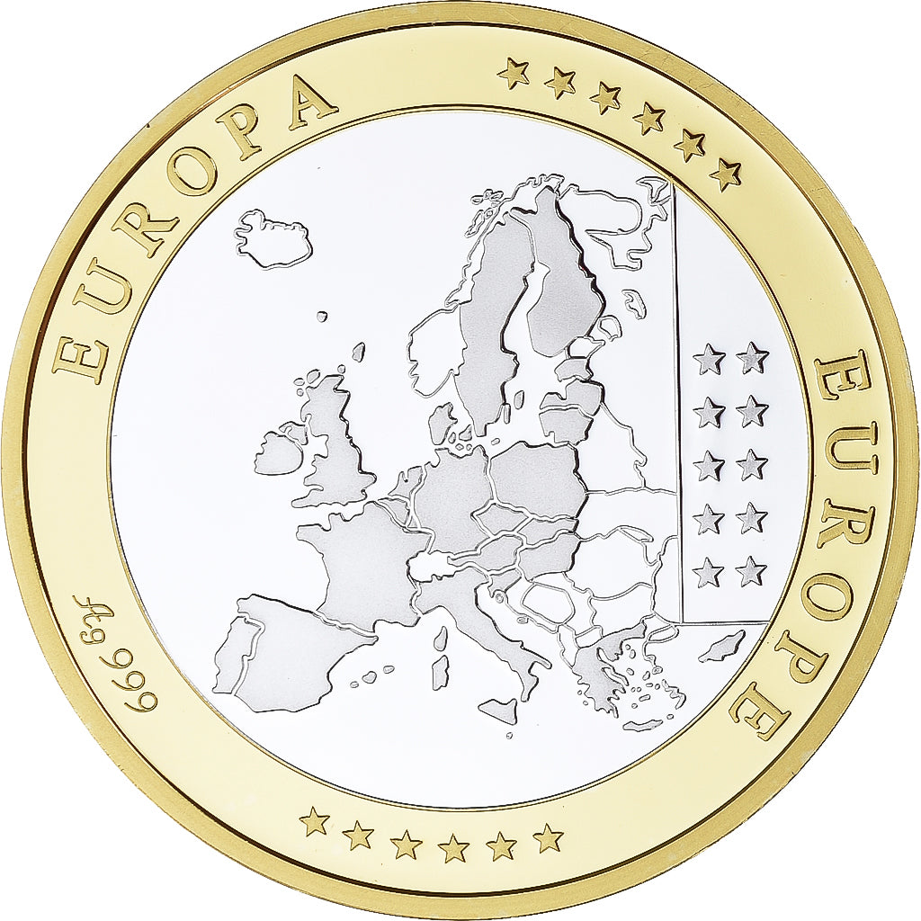 Estonie, Médaille, Euro, Europa, Politics, FDC, Argent