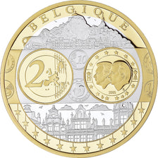 Belgique, Médaille, Euro, Europa, Politics, FDC, FDC, Argent