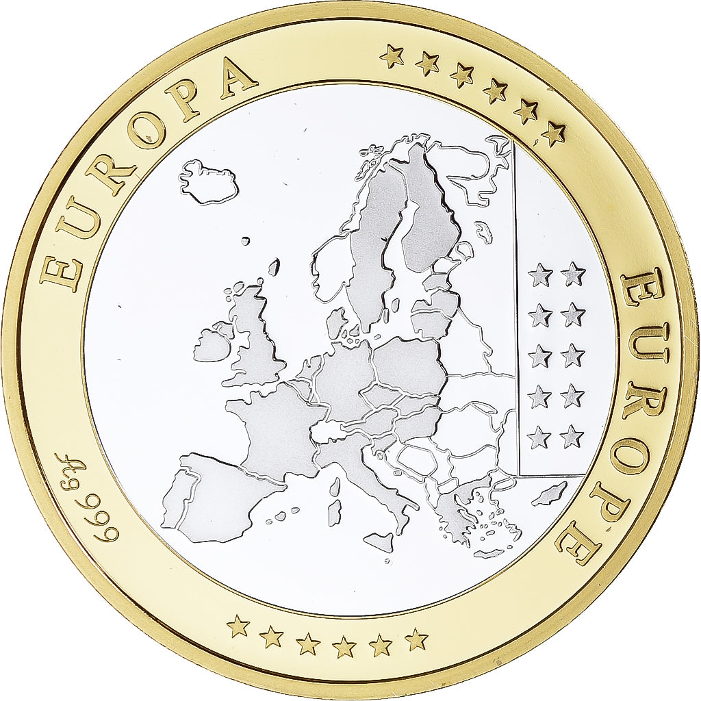 Belgique, Médaille, Euro, Europa, Politics, FDC, FDC, Argent