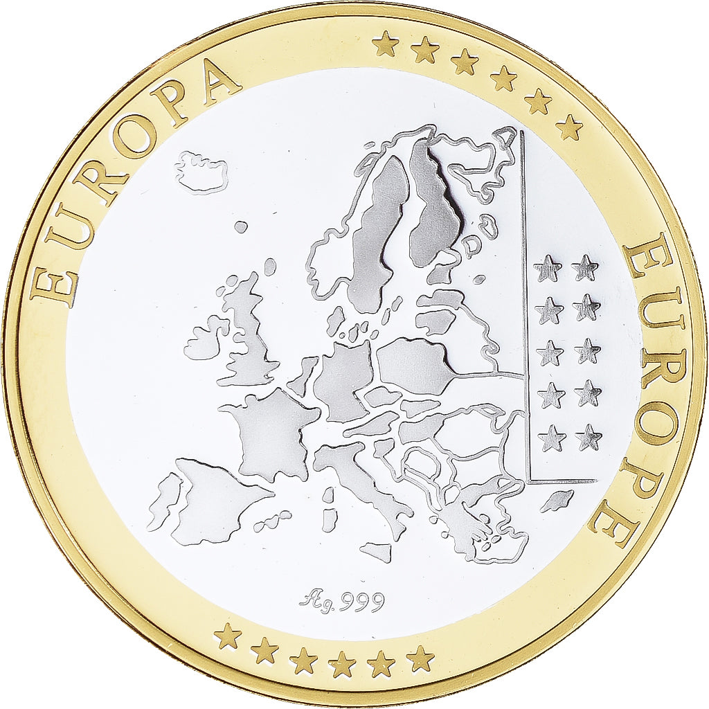 Belgique, Médaille, Euro, Europa, Politics, FDC, FDC, Argent