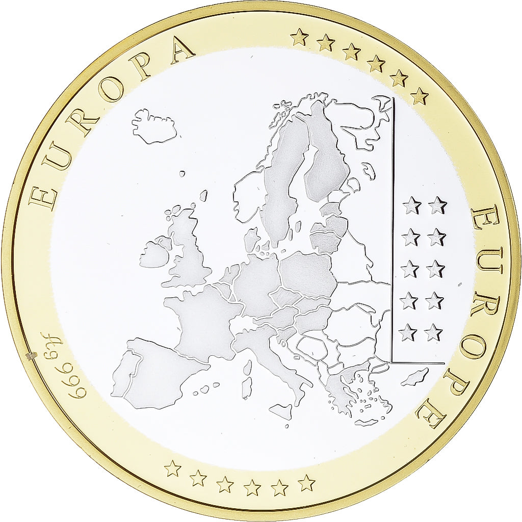 Chypre, Médaille, Euro, Europa, Politics, FDC, Argent