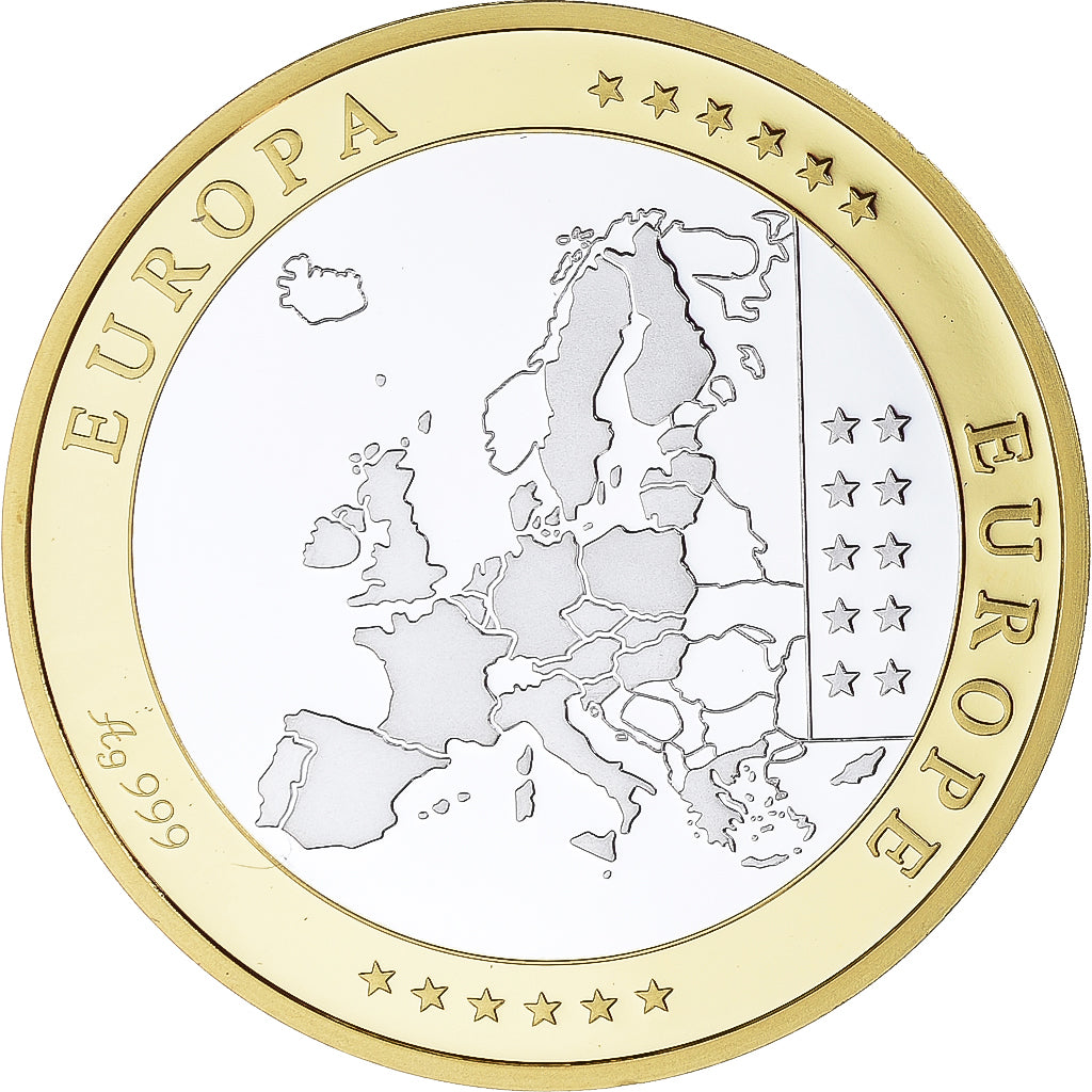 Espagne, Médaille, Euro, Europa, Politics, FDC, Argent