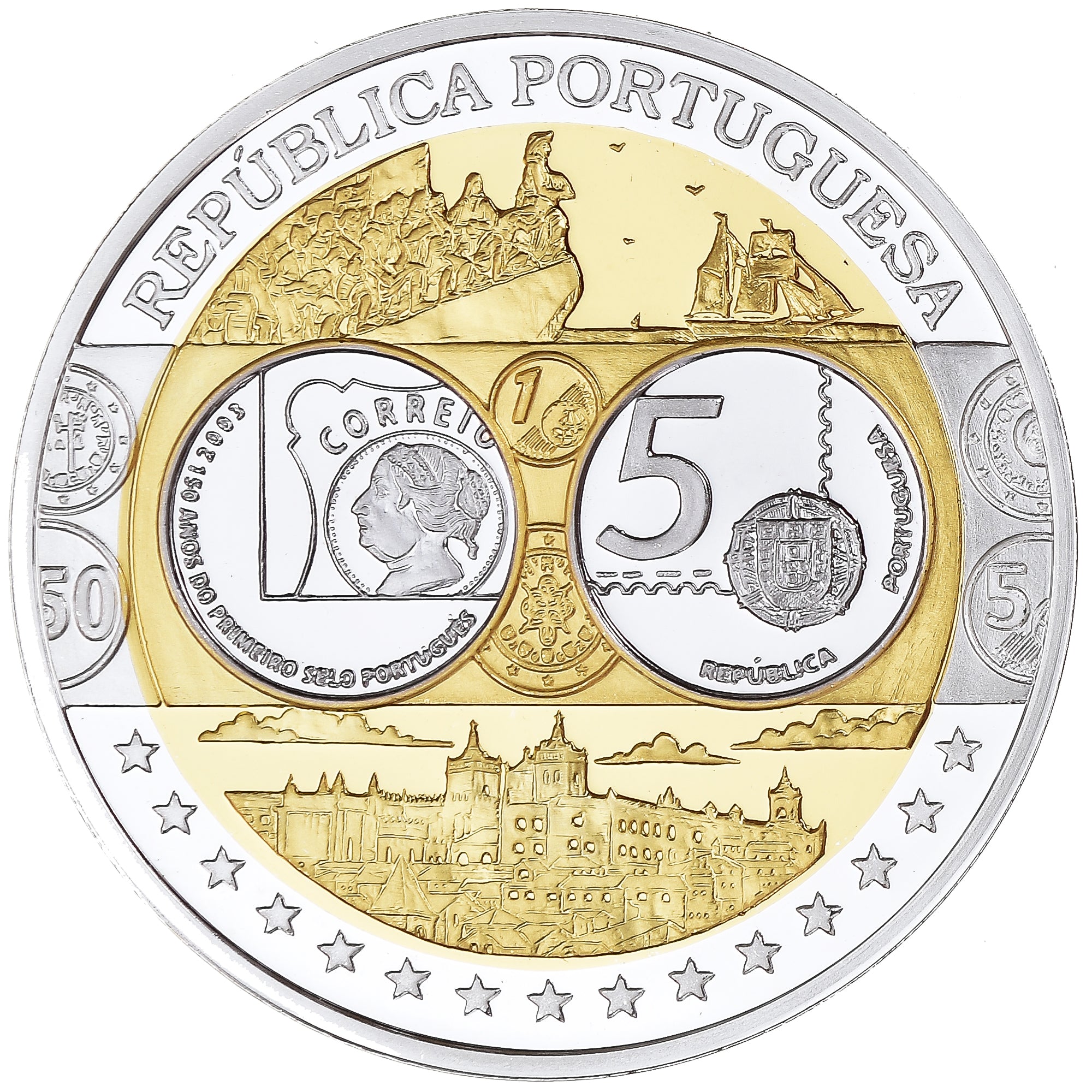 Portugal, Médaille, Euro, Europa, Politics, FDC, Argent