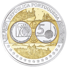 Portugal, Médaille, Euro, Europa, Politics, FDC, Argent